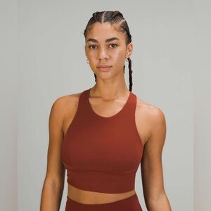 Lululemon Wunder Train Longline Bra, Rust - 2